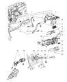 Dodge Durango Intermediate Shaft Diagram - 55351213AB
