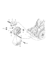 Dodge Neon Alternator Bracket Diagram - 4612132AB