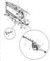 1999 Dodge Ram Wagon Transmission Oil Cooler Hose Diagram - 52028664AE