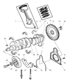 Dodge Ram 3500 Crankshaft Thrust Washer Set Diagram - 4723540AB