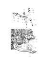 Dodge Engine Mount Bracket Diagram - 5273373AE