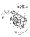Dodge Viper Engine Cooling Fan Diagram - 5290099AB