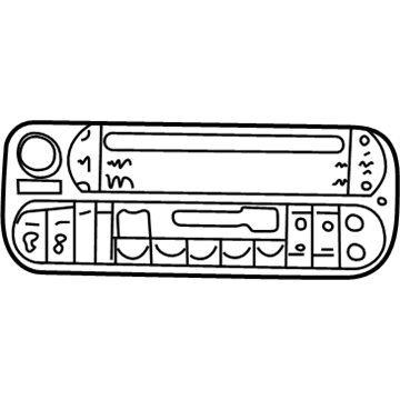 Dodge 56038555AL RADIO AM/FM with CD and Cassette
