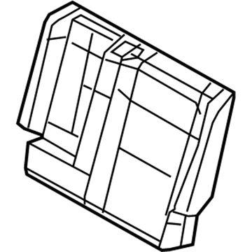 Jeep 6RL29DX9AA COVER Rear Seat Back Left