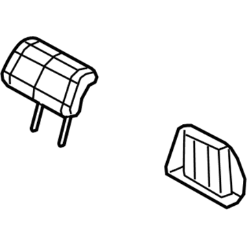 Dodge 5PN15DX9AA HEADREST Second Row Center