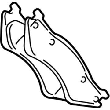 Dodge 2AMV1267AA PAD KIT Front Disc Brake