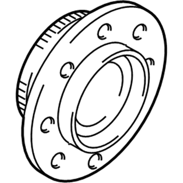 Mopar 52122190AB Hub And Bearing Brake Front