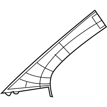 Dodge 6FL00HDAAC MOLDING A PILLAR