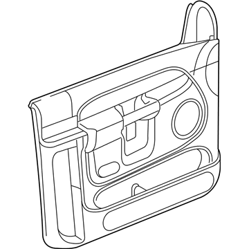 Dodge 5JV181D5AC PANEL Front Door Trim