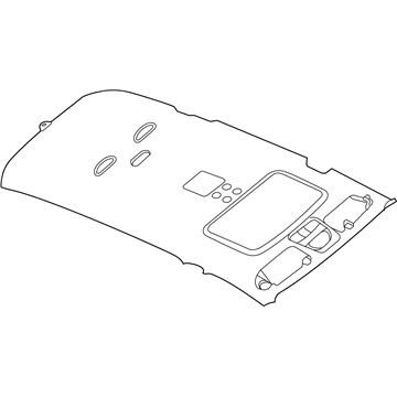 Chrysler 1GH001D1AA HEADLINER With Sunroof [GWA]