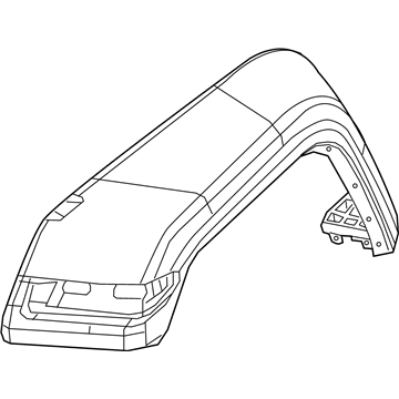 Jeep 6AD71RXFAH MOLDING Wheel Flare Front Fender