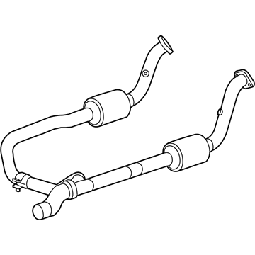 Dodge 55366327AB PIPE AND CONVERTER Exhaust