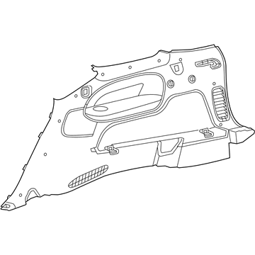 Dodge 1YD72DX9AD PANEL Quarter Trim