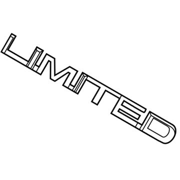 Chrysler 68228200AC NAMEPLATE Liftgate Limited