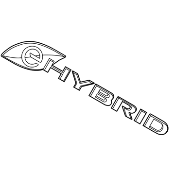 Chrysler 68323699AA NAMEPLATE Liftgate eHybrid