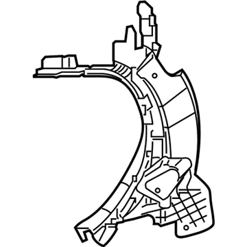 Chrysler 5SB94DX9AG PANEL Headliner Quarter Window Side Edge Curve, Next To Upper Bridge Molding