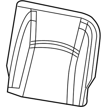 Ram 6ZM63TU6AA COVER Rear Seat Back Left
