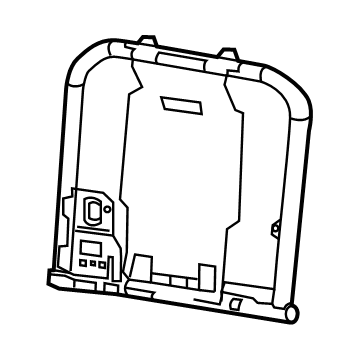 Ram 68272011AB FRAME Rear Seat Back Includes Seat Back Latch