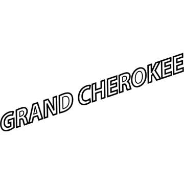 Jeep 68088725AA NAMEPLATE Front Door Grand CHEROKEE
