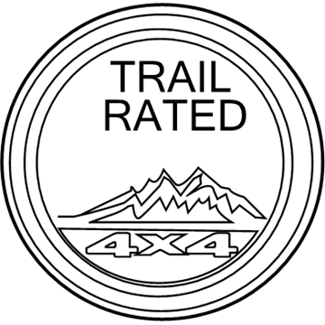 Jeep 55157106AA DECAL Trail Rated (Left Fender Only)