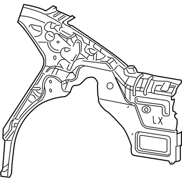 Mopar 68274352AM Panel Bodyside Aperture Inner Rear