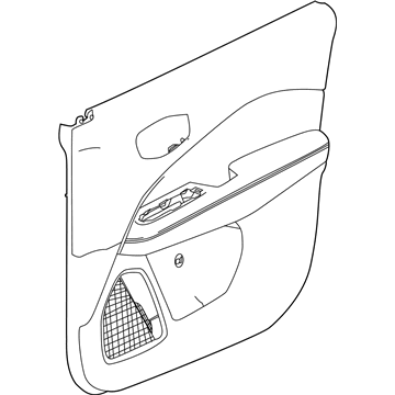 Mopar 5UR04LT5AF Panel Front Door Trim