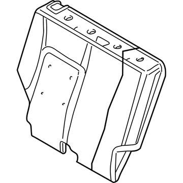 Jeep 1BB661D1AA SEAT BACK Rear 65%