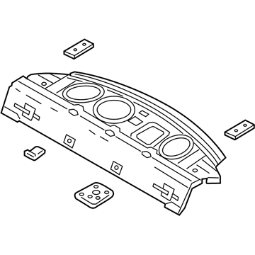 Mopar 68037870AH Panel Rear Shelf