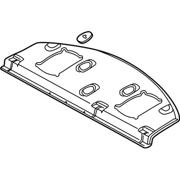 Chrysler MR616489 PANEL Rear Shelf