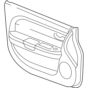 Dodge 1GL381DBAA PANEL Front Door Trim