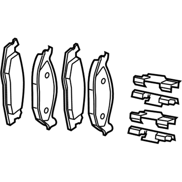 Dodge 68303052AA PAD KIT Front Disc Brake