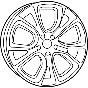Jeep 1WB011D5AA WHEEL Aluminum