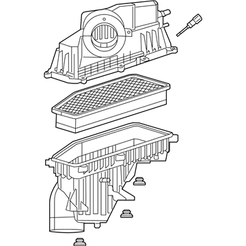 Jeep 68292846AG AIR CLEANER ASSEMBLY Engine