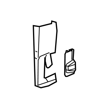 Jeep 6EN00TX7AC MOLDING B Pillar Mid Section, Seat Belt Pass Through At Lower Mounting