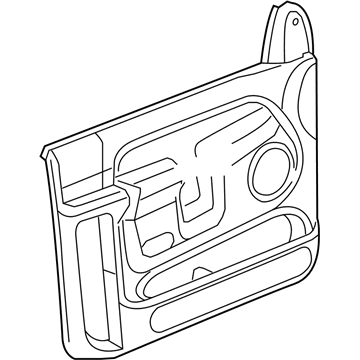 Dodge 1HF831D5AA PANEL Front Door Trim