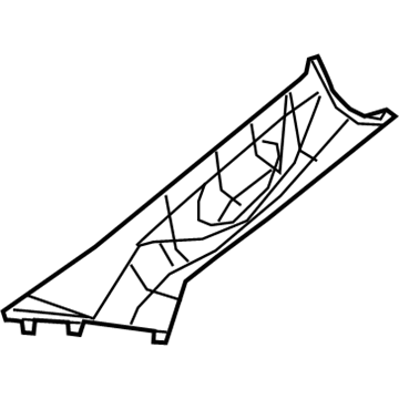 Ram 6NF761X9AD MOLDING A PILLAR Includes Screw Caps