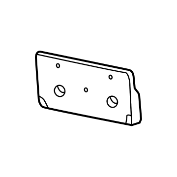 Ram 68141643AA BRACKET KIT License Plate