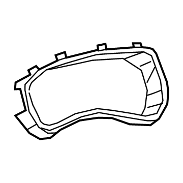 Ram 5ZA17LC5AD BEZEL Instrument Cluster