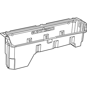 Ram 68206712AA BIN Storage Footwell. Serviced With Liner