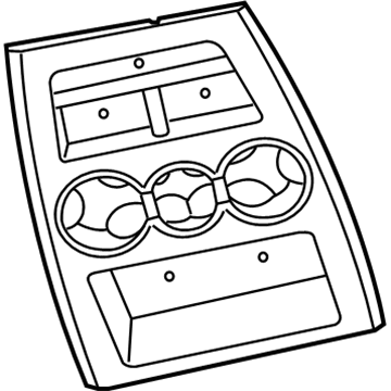 Dodge 1BP55XDHAB BEZEL Floor Console