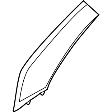 Mopar 6WK02DX9AA Molding A Pillar