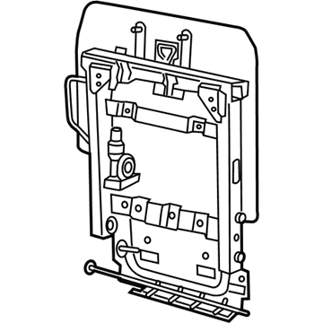Chrysler 68423684AA FRAME Rear Seat Back 40%