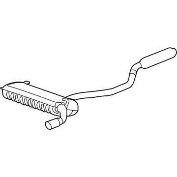 Dodge 52022289AF MUFFLER AND TAILPIPE Exhaust