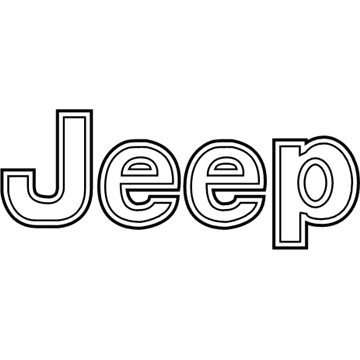 Jeep 68207203AB NAMEPLATE Hood Jeep