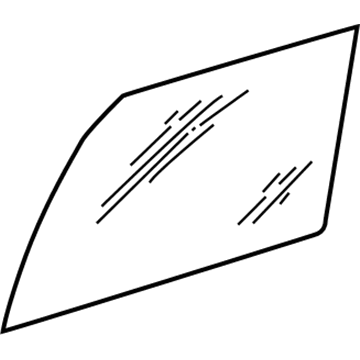 Dodge 55257190AB GLASS Rear Door
