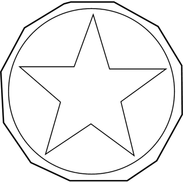 Jeep 6AG94RXFAA DECAL Hood Circle Star