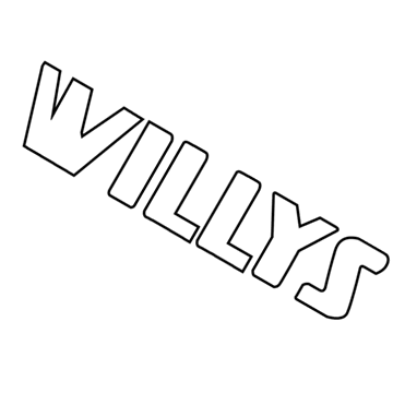Jeep 5SE86RXFAA DECAL Hood Willys