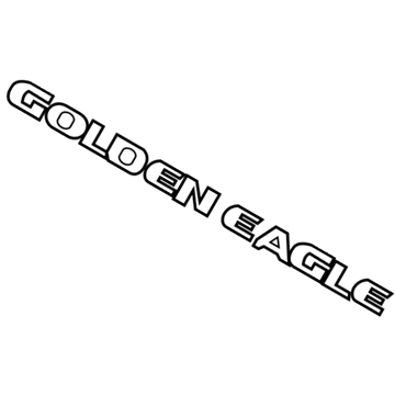 Jeep 6NJ911XFAA DECAL Hood Side GOLDEN EAGLE
