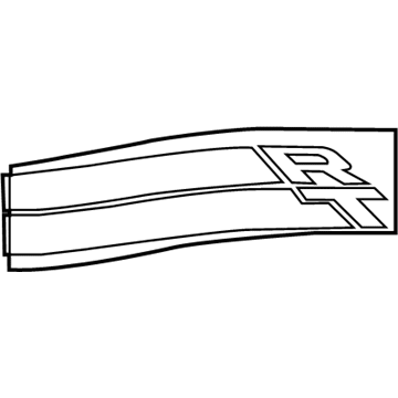 Dodge 1LW66PR4AA DECAL Rear Quarter R/T (Classic Design)