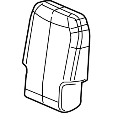 Chrysler 6EC82DX9AA COVER Rear Center Seat Back